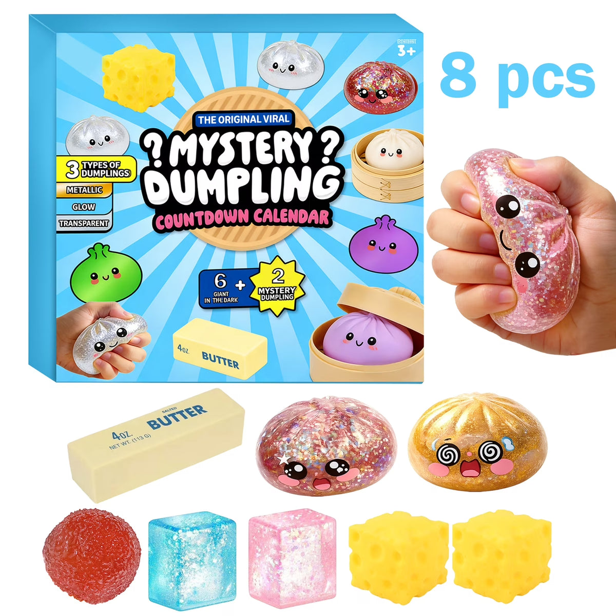 Viral Mystery Dumpling Squishy Set