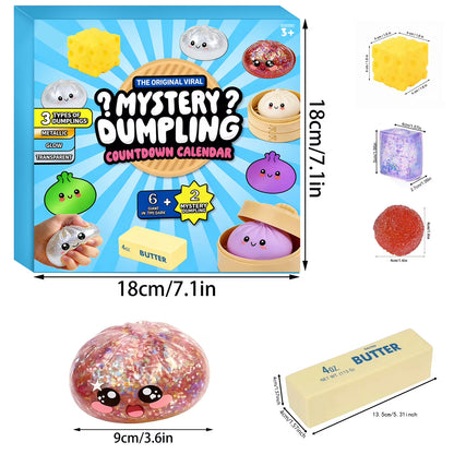 Viral Mystery Dumpling Squishy Set 