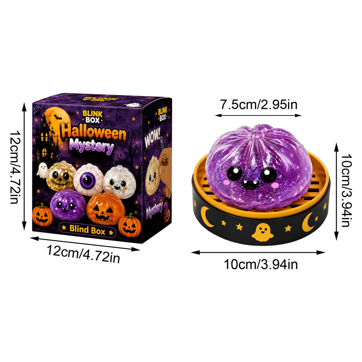 Halloween Dumpling Squishy | Purple