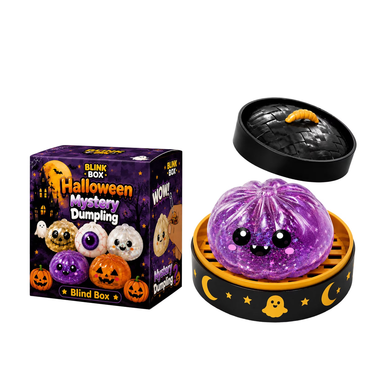Halloween Dumpling Squishy | Purple